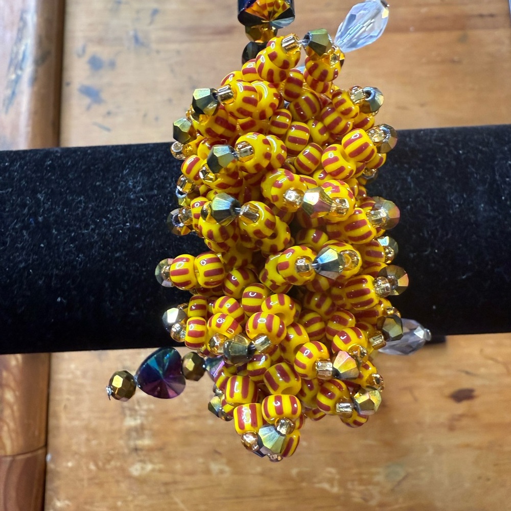 Yellow Beaded Bracelet